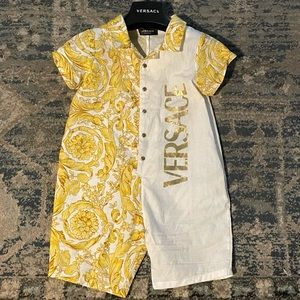 Versace Kids Barocco Romper.